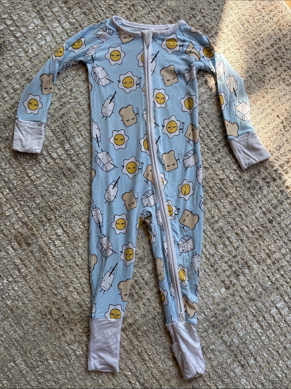 Little Sleepies Breakfast Buddies One Piece Zippy 12-18M